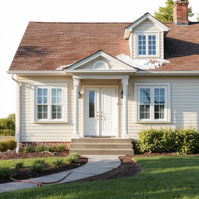 Exterior cleaning of a home
