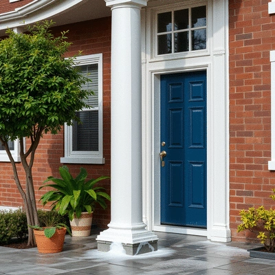 Clean home exterior after soft washing