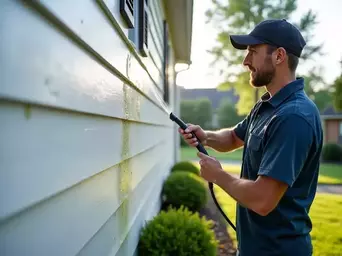 Soft Washing Vinyl Siding Algae