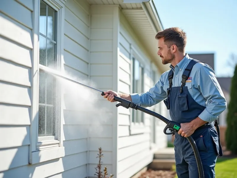 Professional power washing service restoring a home's exterior in Southeast PA